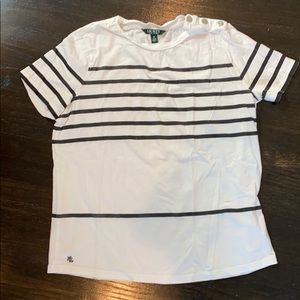 Ralph Lauren Striped TShirt with buttons